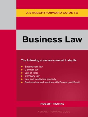 cover image of A Straightforward Guide to Business Law 2023